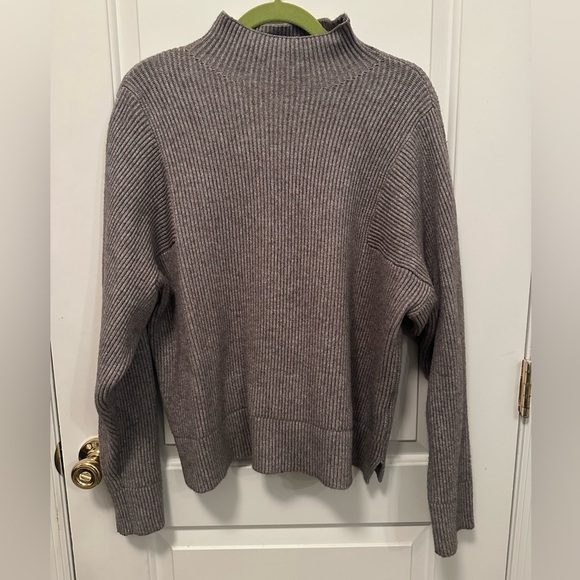 Topshop Funnel Neck Ribbed Knit Sweater - Picture 5 of 6